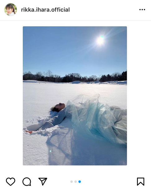 伊原六花、天使すぎる大雪原のポートレートに歓喜の声「間違いなく天使でございます」