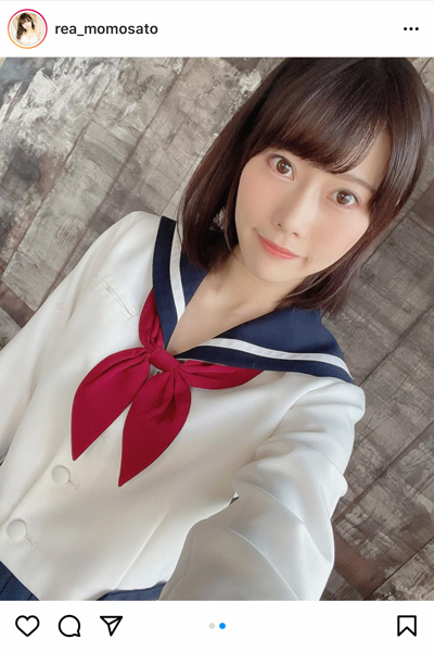 看護師グラドル 桃里れあがセーラー服姿のオフショを披露！「清楚系も似合う」