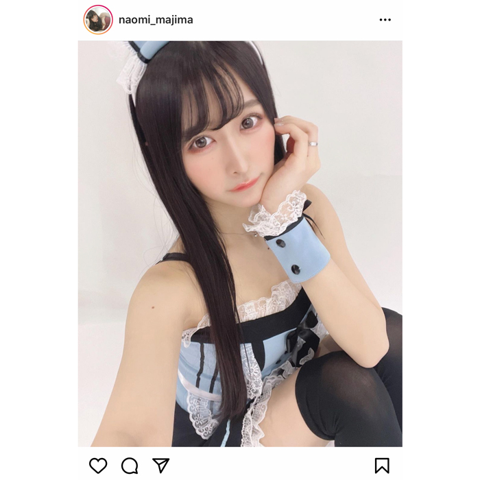 真島なおみがメイドコスプレで魅せる透明感！「ご主人様になりたいです」