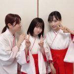 ニジマス 来栖りん、桃月なしこ、小栗有以との巫女3ショット公開！「クイズ！THE違和感」で共演！