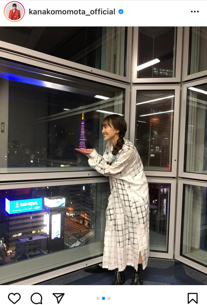 ももクロ 百田夏菜子、“手乗り東京タワー”写真に「可愛い」の声殺到！