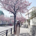 SKE48 野村実代「ずっと好きでいてね」、桜並木と共に春コーデを披露