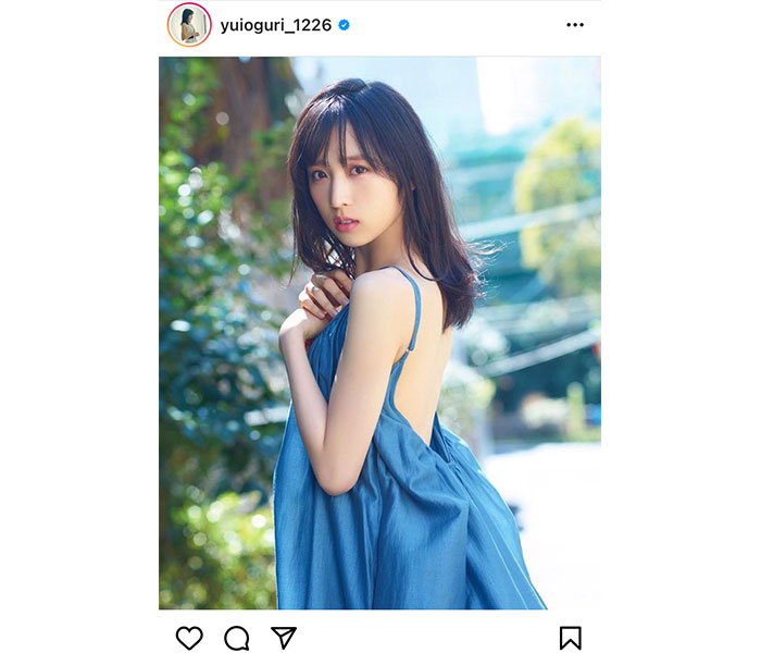 AKB48 小栗有以、背中開きのワンピースで魅せる美麗ポートレート