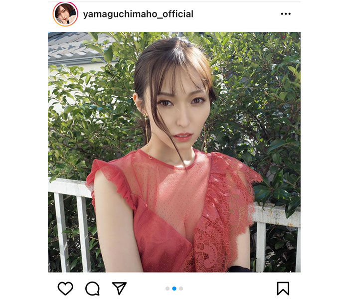 山口真帆、シースルー衣装の大人ショットに反響ぞくぞく！