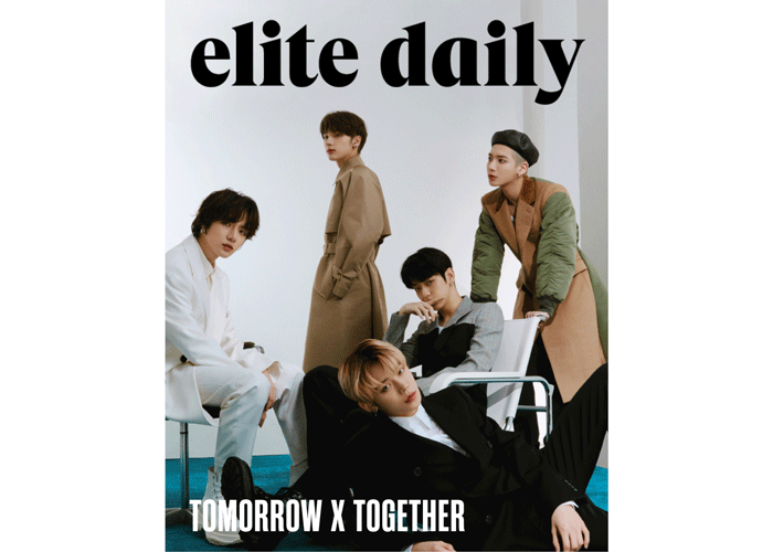 グローバルに活躍する韓国5人組 TOMORROW X TOGETHER 有数の海外メディアが注目！ 米Elite Dailyの表紙に決定！