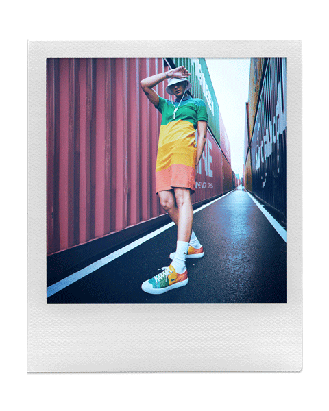 LACOSTE × POLAROID：カラフルなコレクション