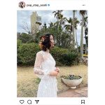 朝日奈央、横顔美麗な純白のウエディングポートレート披露