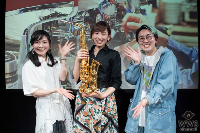 生配信ライブin日本橋アゴラカフェを終えたサックスプレイヤー中村有里、クリエイター菅生健人、MC池永亜美からコメントが到着
