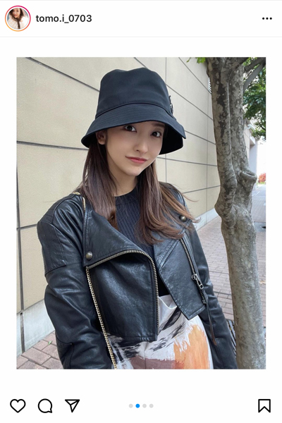 板野友美、クールなライダースコーデで魅せる大人な魅力！「コーデ似合って可愛い」