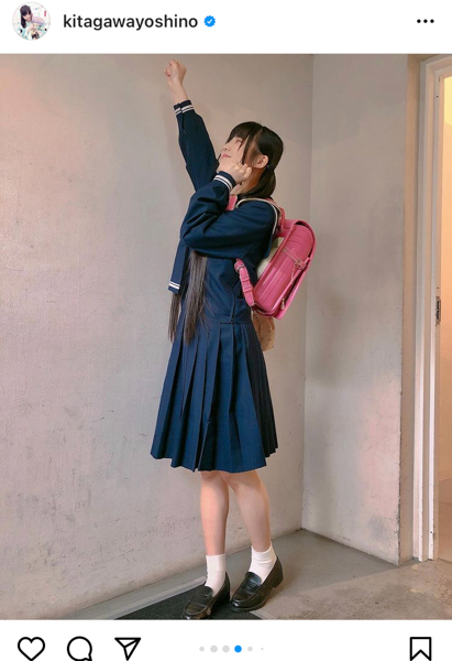 SKE48 北川愛乃、紺セーラーのリアル制服姿に反響！「育ちの良いお嬢様みたい」