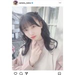 AKB48 久保怜音、アイドル全開な黒髪ハーフツインに反響ぞくぞく！