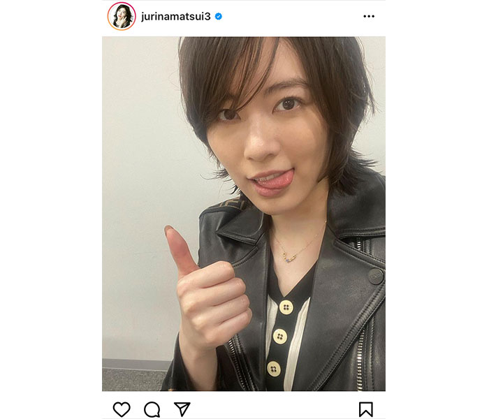 SKE48 松井珠理奈、イケメンすぎる外ハネショートヘアに反響ぞくぞく！「最高にイケてます」