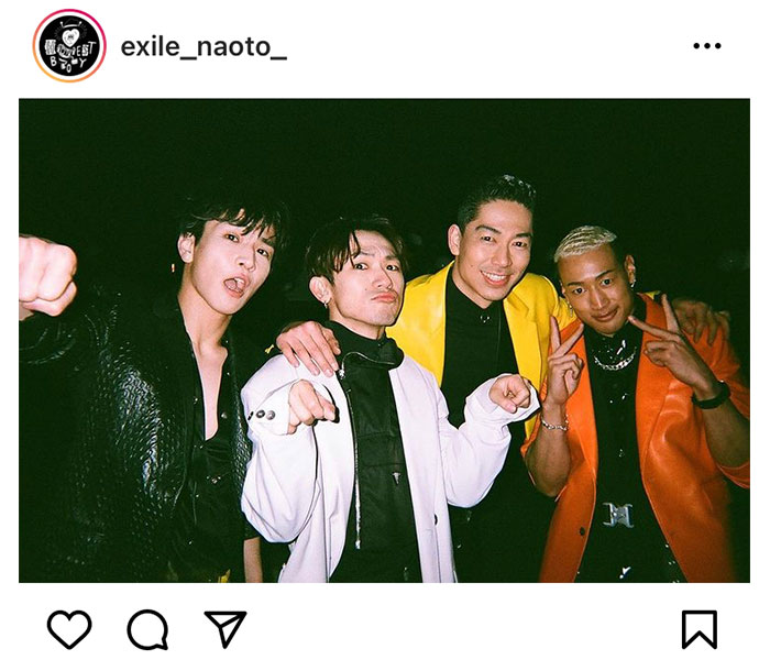 三代目jsb Naoto Exile Akiraをはじめ 岩田剛典 関口メンディーと豪華すぎる4shot公開 最高のメンツじゃないですか Wwsチャンネル