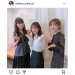 斎藤ちはるアナウンサーが高山一実、生駒里奈との乃木坂46・1期生3ショット公開！「感慨深い」