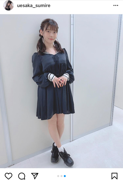 上坂すみれ、黒のミニワンピースコーデで同志をねぎらい「本日も大変毛深いです」