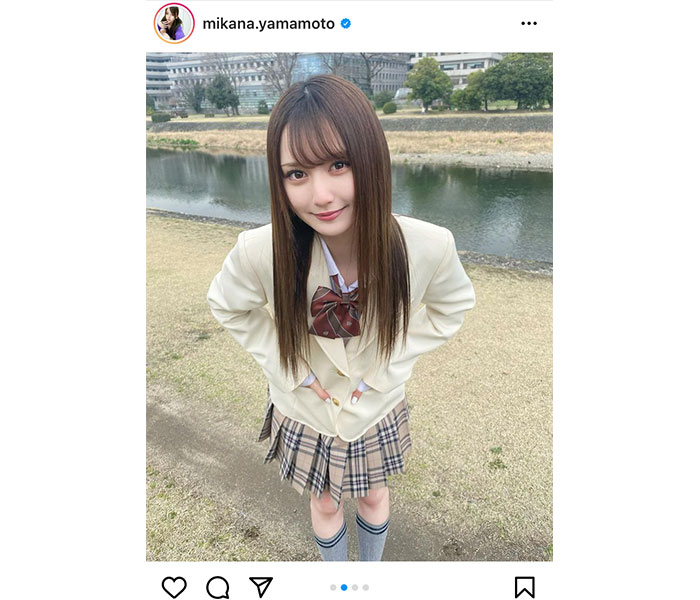 NMB48 山本望叶の制服姿が無敵すぎる！「似合いすぎやろ」「一目惚れしてしまう」と反響ぞくぞく