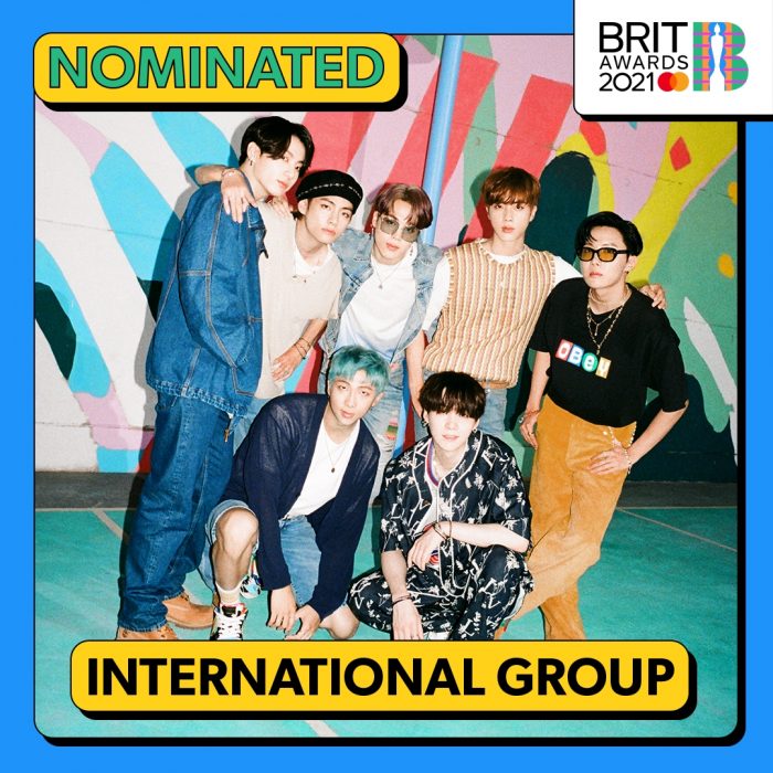 BTS、英国最高権威「ブリット・アワード（The BRIT Awards）」のインターナショナルグループ部門にノミネート