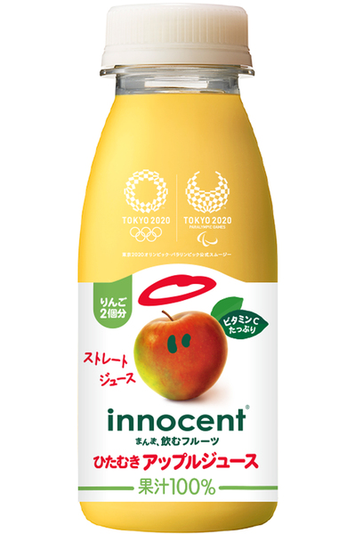 イノセント“まんま、飲むフルーツ”に初のストレートジュースが登場。『どんだけオレンジジュース』『ひたむきアップルジュース』新発売