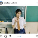 深尾あむ、「お掃除当番でした」夏服の制服姿で学校フォト披露