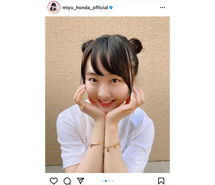 本田望結がお団子ヘアの写真公開にファン歓喜！