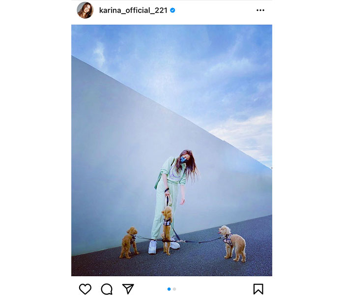 香里奈、愛犬と散歩するプライベートショットを公開