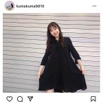 SKE48 熊崎晴香、黒ワンピースコーデの”大人くまちゃん”が可愛すぎる！