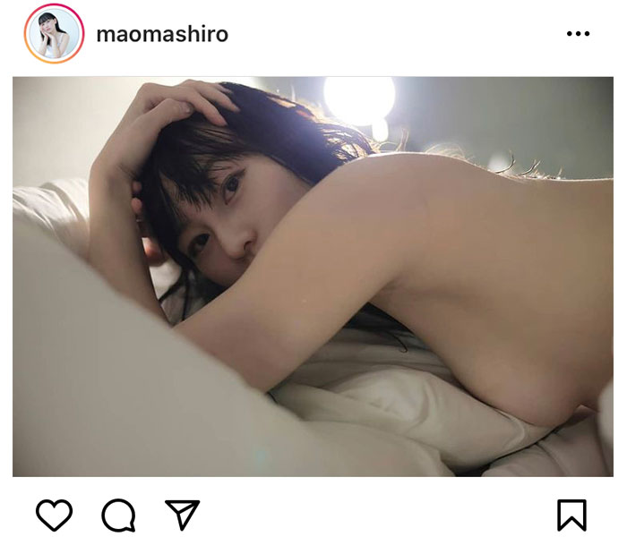 真白まおの見惚れる横乳ショットに反響ぞくぞく！