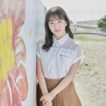 HKT48 田島芽瑠、オルフェスCMオフショットで見せるウィンクにドキっ！