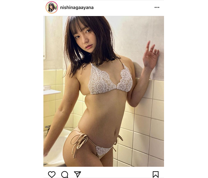 西永彩奈、水着が食い込む“むちむち”ショットに歓喜の声