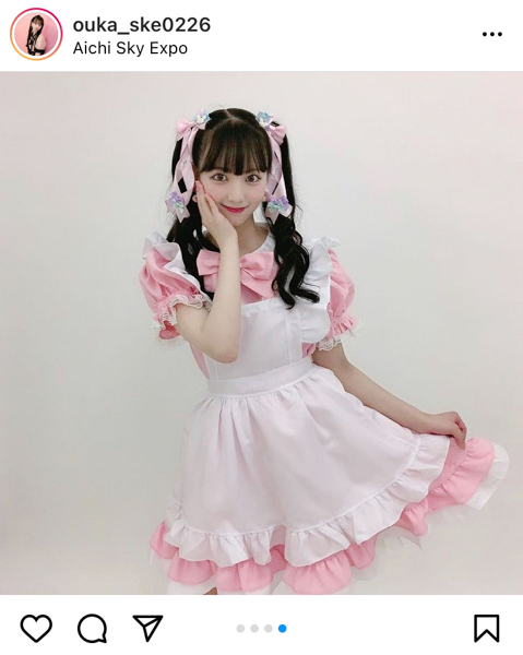 SKE48 末永桜花、カワイイがすぎるメイド衣装に推し変禁止！？「魂を根こそぎ持ってかれました」