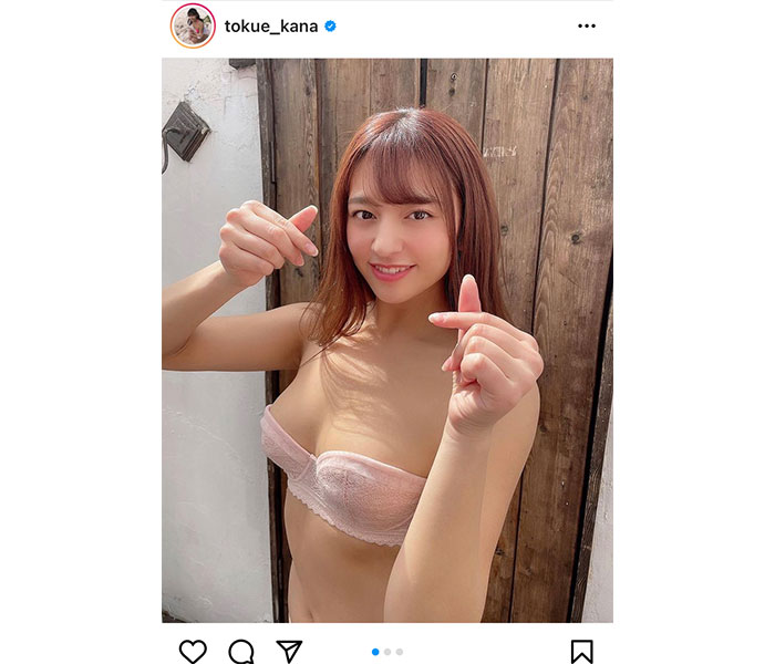 徳江かな、白黒水着で魅せるくびれとヘルシー美ボディ！