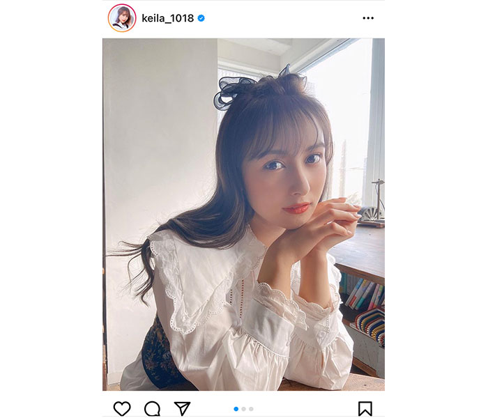 與儀ケイラ、お嬢様の雰囲気が漂う写真に反響！「どこぞのヨーロッパ美女や」