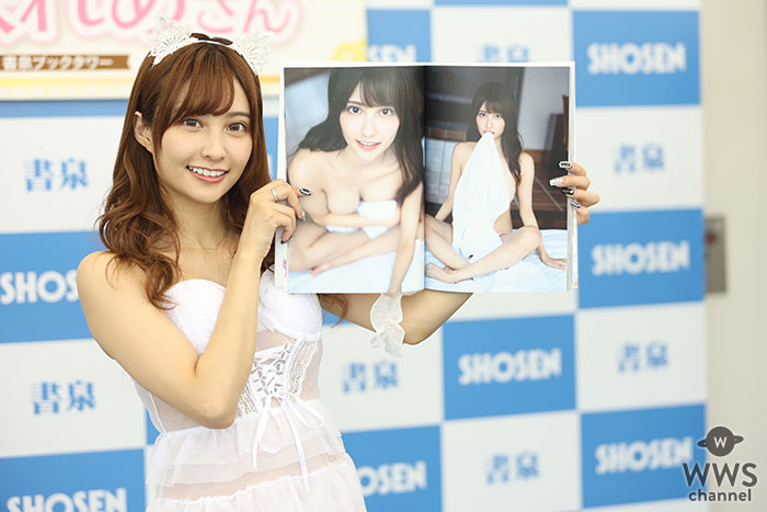 花咲れあ、えちかわ白衣装で1st写真集の見所をアピール！ 「可愛らしいカットからセクシーなカットまで色んな人に見て欲しい。」