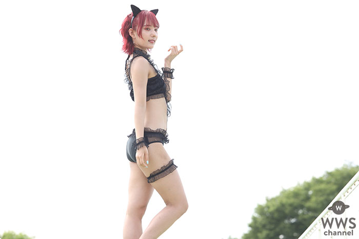 【写真特集】澄乃凛(キミイロプロジェクト)がクールな黒水着で近代麻雀水着祭2021に登場！