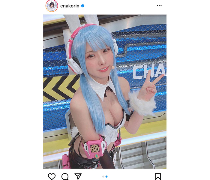 えなこ、胸元披露のウサギ耳コスプレに反響ぞくぞく！