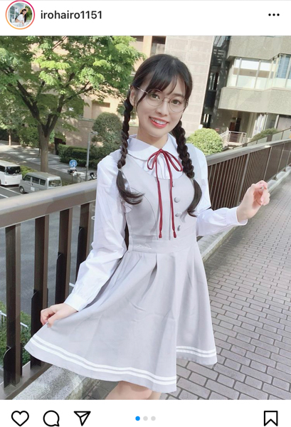 【委員長！】藤田いろは、三つ編みヘアの制服コーデにキュン！