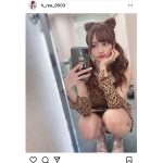 花咲れあ、ヒョウ柄猫のセクシーコスプレにドキドキ！