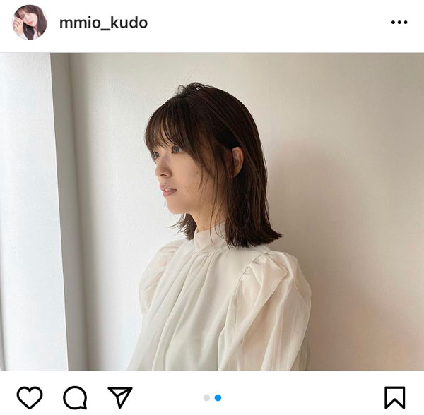 工藤美桜が髪型を“ロブ”にイメチェン！「小夜姉さん可愛い！」「かなり大好きです！！」