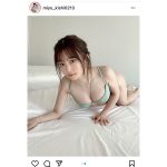#ババババンビ 岸みゆ、好評のグラビアオフショットを再公開！「スタイル良すぎ」「降参です」