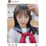 NMB48 川上千尋、セーラー服で見つめる眼差しから「目が離せない」！