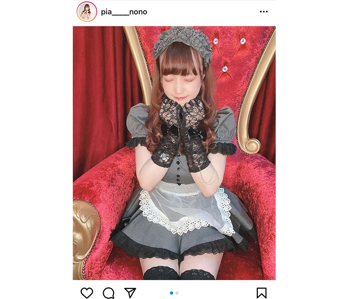 村瀬のの、ガーリー&セクシーなメイド衣装にキュン！