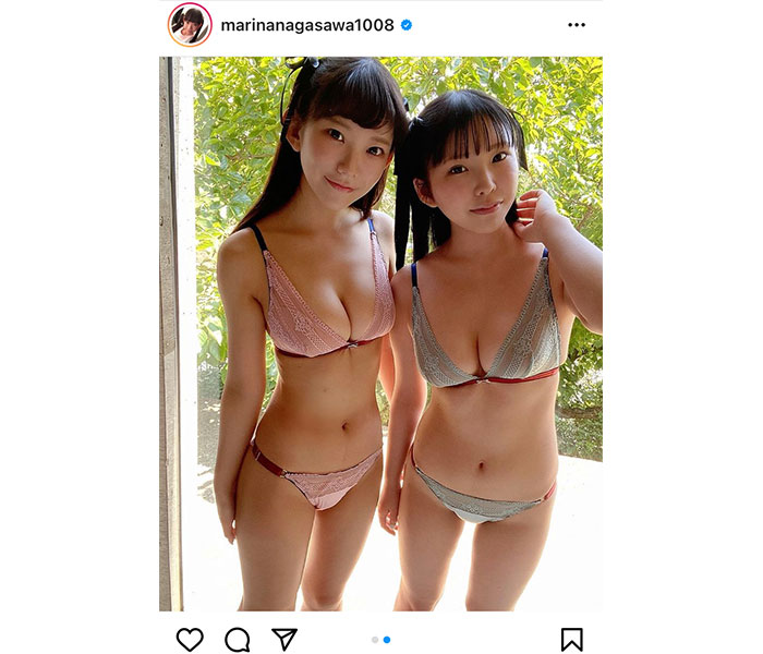 長澤茉里奈と長澤聖愛の美人姉妹ショットが「可愛い」と反響！
