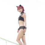 【写真特集】澄乃凛(キミイロプロジェクト)がクールな黒水着で近代麻雀水着祭2021に登場！