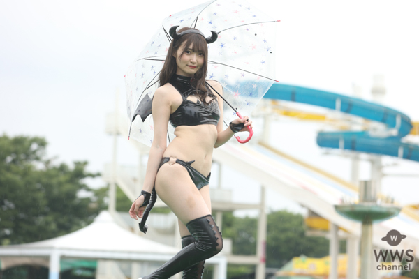 【写真特集】元虹コン・片岡未優がセクシー過ぎるデビル水着で近代麻雀水着祭2021最終日に登場！