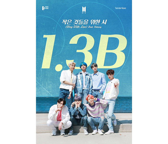 BTS、「Boy With Luv (Feat. Halsey)」のMVが13億ビュー突破！