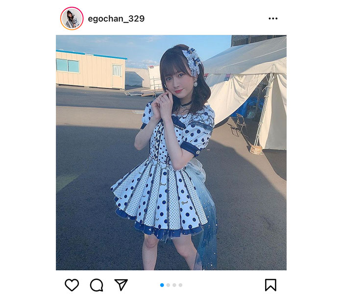 SKE48 江籠裕奈、ドット柄のソロ衣装で完全燃焼!「アイドルフェスたのしい」