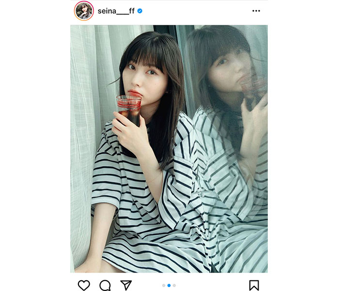 AKB48 福岡聖菜、セルフプロデュースの生写真オフショット公開「聖ちゃん可愛過ぎ」「日常感が好き！」の声も