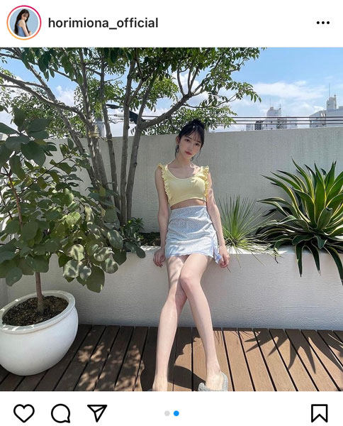 堀未央奈、美脚披露の爽やか夏コーデに反響ぞくぞく