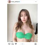 平田梨奈、圧巻のメロンカップにうっとり！
