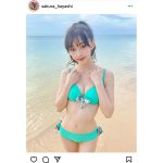 林紗久羅、ビーチで健康美ボディ全開!「最高に可愛い」